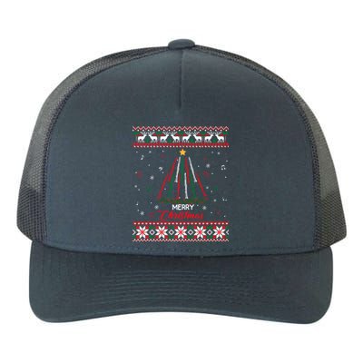 Clarinegift Clarinet Christmas Tree Ugly Xmas Sweater Gift Yupoong Adult 5-Panel Trucker Hat