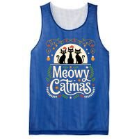 Cute Cat Christmas Xmas Black Cats Christmas Meowy Catmas Gift Mesh Reversible Basketball Jersey Tank