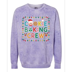 Christmas Cookie Crew Baking Pajamas Baking Family Funny Colorblast Crewneck Sweatshirt