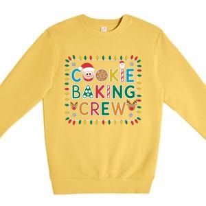 Christmas Cookie Crew Baking Pajamas Baking Family Funny Premium Crewneck Sweatshirt