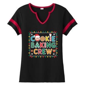 Christmas Cookie Crew Baking Pajamas Baking Family Funny Ladies Halftime Notch Neck Tee