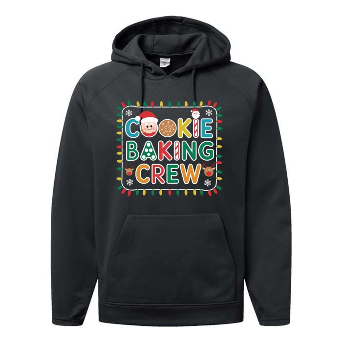 Christmas Cookie Crew Baking Pajamas Baking Family Funny Performance Fleece Hoodie