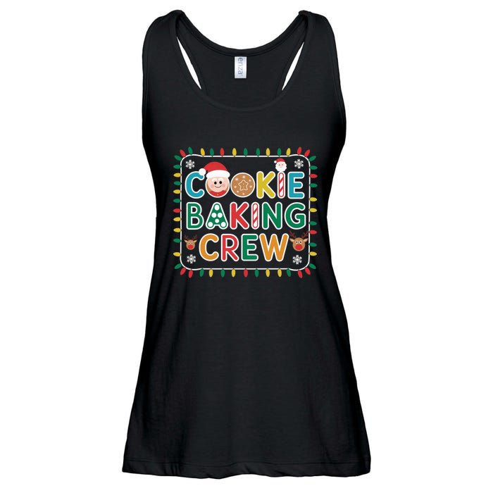 Christmas Cookie Crew Baking Pajamas Baking Family Funny Ladies Essential Flowy Tank