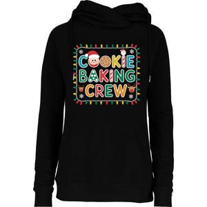 Christmas Cookie Crew Baking Pajamas Baking Family Funny Womens Funnel Neck Pullover Hood