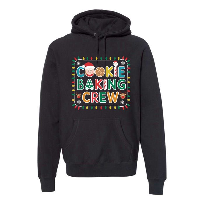 Christmas Cookie Crew Baking Pajamas Baking Family Funny Premium Hoodie