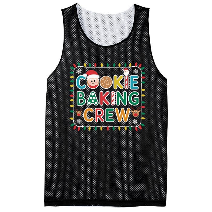 Christmas Cookie Crew Baking Pajamas Baking Family Funny Mesh Reversible Basketball Jersey Tank