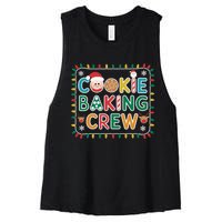 Christmas Cookie Crew Baking Pajamas Baking Family Funny Women's Racerback Cropped Tank