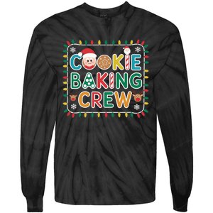 Christmas Cookie Crew Baking Pajamas Baking Family Funny Tie-Dye Long Sleeve Shirt