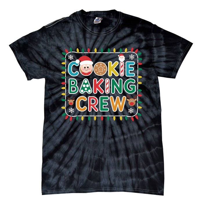 Christmas Cookie Crew Baking Pajamas Baking Family Funny Tie-Dye T-Shirt