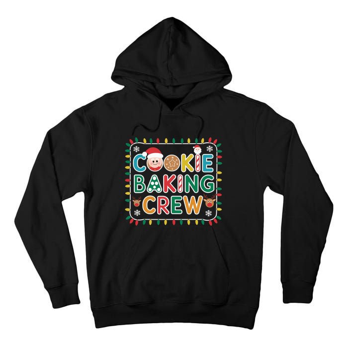 Christmas Cookie Crew Baking Pajamas Baking Family Funny Tall Hoodie