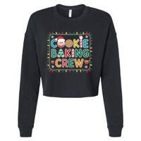 Christmas Cookie Crew Baking Pajamas Baking Family Funny Cropped Pullover Crew