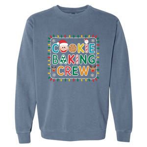 Christmas Cookie Crew Baking Pajamas Baking Family Funny Garment-Dyed Sweatshirt