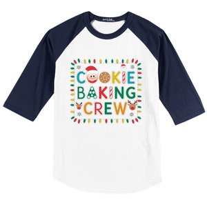 Christmas Cookie Crew Baking Pajamas Baking Family Funny Baseball Sleeve Shirt