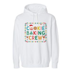 Christmas Cookie Crew Baking Pajamas Baking Family Funny Garment-Dyed Fleece Hoodie