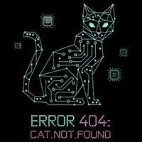 Cyber Cat Circuit Board Design for Tech Enthusiasts Full-Length Apron With Pockets