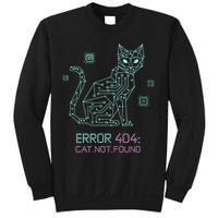 Cyber Cat Circuit Board Design for Tech Enthusiasts Sweatshirt
