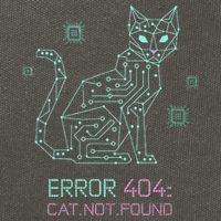 Cyber Cat Circuit Board Design for Tech Enthusiasts Cotton Canvas Backpack