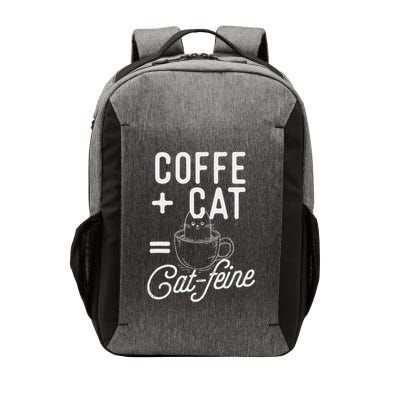 Catfeine Coffee Cat Kitten Lover Pet Owner Kitty Vector Backpack