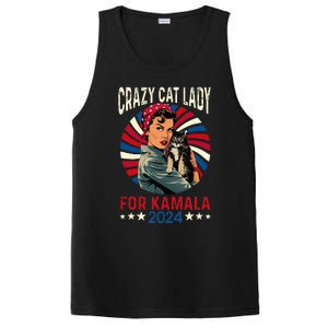 Childless Crazy Cat Lady For Kamala 2024 Election President PosiCharge Competitor Tank