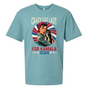 Childless Crazy Cat Lady For Kamala 2024 Election President Sueded Cloud Jersey T-Shirt