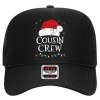 Christmas cousin crew with santa claus hat for family xmas High Crown Mesh Back Trucker Hat