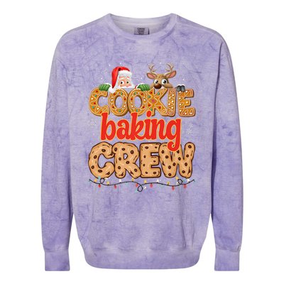 Christmas Cookie Crew Baking Pajamas Baking Family Funny Colorblast Crewneck Sweatshirt