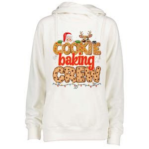 Christmas Cookie Crew Baking Pajamas Baking Family Funny Womens Funnel Neck Pullover Hood