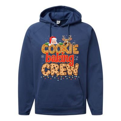 Christmas Cookie Crew Baking Pajamas Baking Family Funny Performance Fleece Hoodie