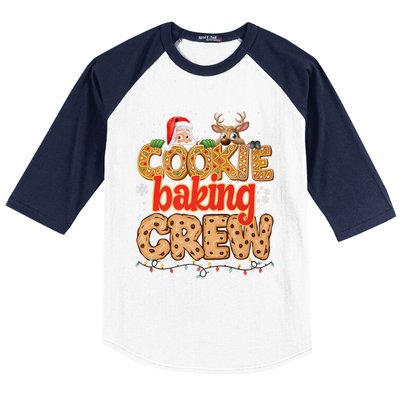 Christmas Cookie Crew Baking Pajamas Baking Family Funny Baseball Sleeve Shirt