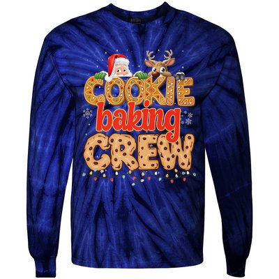 Christmas Cookie Crew Baking Pajamas Baking Family Funny Tie-Dye Long Sleeve Shirt