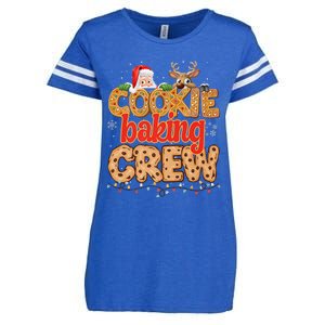 Christmas Cookie Crew Baking Pajamas Baking Family Funny Enza Ladies Jersey Football T-Shirt