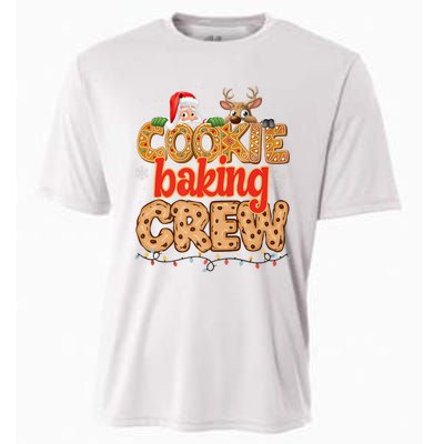 Christmas Cookie Crew Baking Pajamas Baking Family Funny Cooling Performance Crew T-Shirt