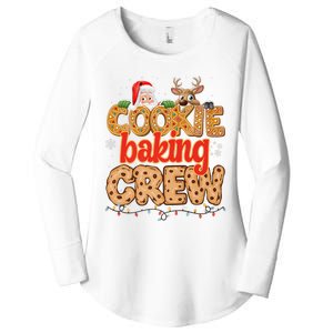 Christmas Cookie Crew Baking Pajamas Baking Family Funny Women's Perfect Tri Tunic Long Sleeve Shirt