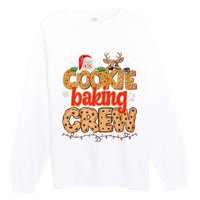 Christmas Cookie Crew Baking Pajamas Baking Family Funny Premium Crewneck Sweatshirt