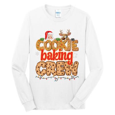 Christmas Cookie Crew Baking Pajamas Baking Family Funny Tall Long Sleeve T-Shirt