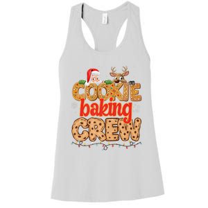 Christmas Cookie Crew Baking Pajamas Baking Family Funny Women's Racerback Tank