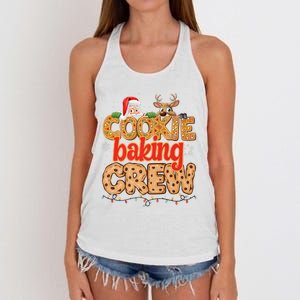 Christmas Cookie Crew Baking Pajamas Baking Family Funny Women's Knotted Racerback Tank