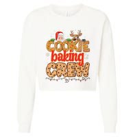 Christmas Cookie Crew Baking Pajamas Baking Family Funny Cropped Pullover Crew