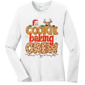 Christmas Cookie Crew Baking Pajamas Baking Family Funny Ladies Long Sleeve Shirt