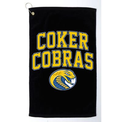 Coker College Cobras Arch Vintage Sports Design Golf Towel