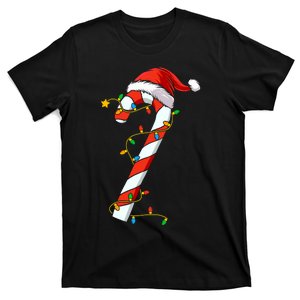 Christmas Candy Cane Santa Xmas T-Shirt