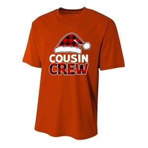 Christmas Cousin Crew Buffalo Red Plaid Pajamas Family Xmas Gift Youth Performance Sprint T-Shirt