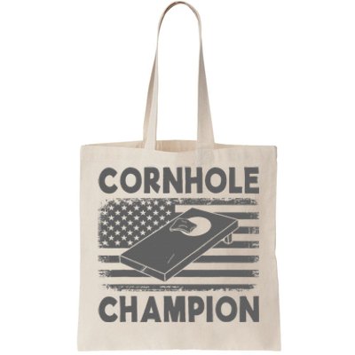 Cornhole Champion Cornhole Team Bean Bag Funny Cornhole Tote Bag