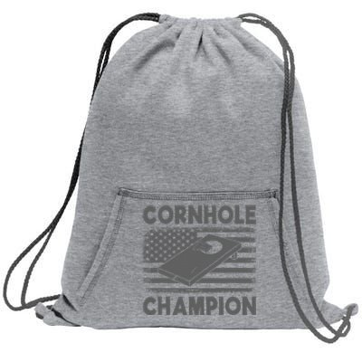 Cornhole Champion Cornhole Team Bean Bag Funny Cornhole Sweatshirt Cinch Pack Bag