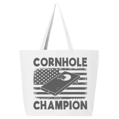 Cornhole Champion Cornhole Team Bean Bag Funny Cornhole 25L Jumbo Tote