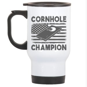 Cornhole Champion Cornhole Team Bean Bag Funny Cornhole Stainless Steel Travel Mug