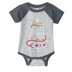 Christmas Critical Care Nurse Tech Acute Care Holiday Crew Infant Baby Jersey Bodysuit