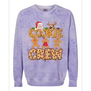 Christmas Cookie Crew Pajamas Baking Family Funny Colorblast Crewneck Sweatshirt