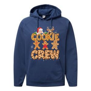 Christmas Cookie Crew Pajamas Baking Family Funny Performance Fleece Hoodie