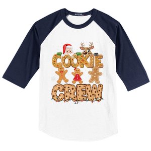 Christmas Cookie Crew Pajamas Baking Family Funny Baseball Sleeve Shirt